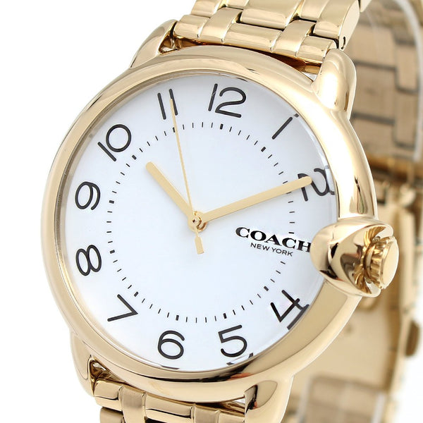 コーチ COACH 腕時計 14503599 レディース アーデン ARDEN クオーツ ホワイト ゴールド